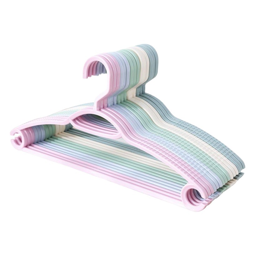 Ropa de estilo europeo percha hogar adulto ancho hombro ropa rack percha ropa de plástico soporte de secado