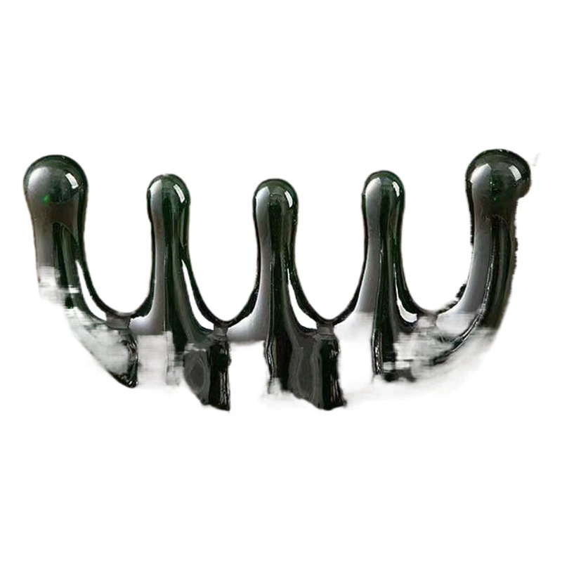 Расческа из рога Бычья кость Меридиан Расческа Массажная расческа Расческа с пятью пальцами Массажер для пальцев Расческа для ухода за волосами с пятью пальцами для мужчин и женщин