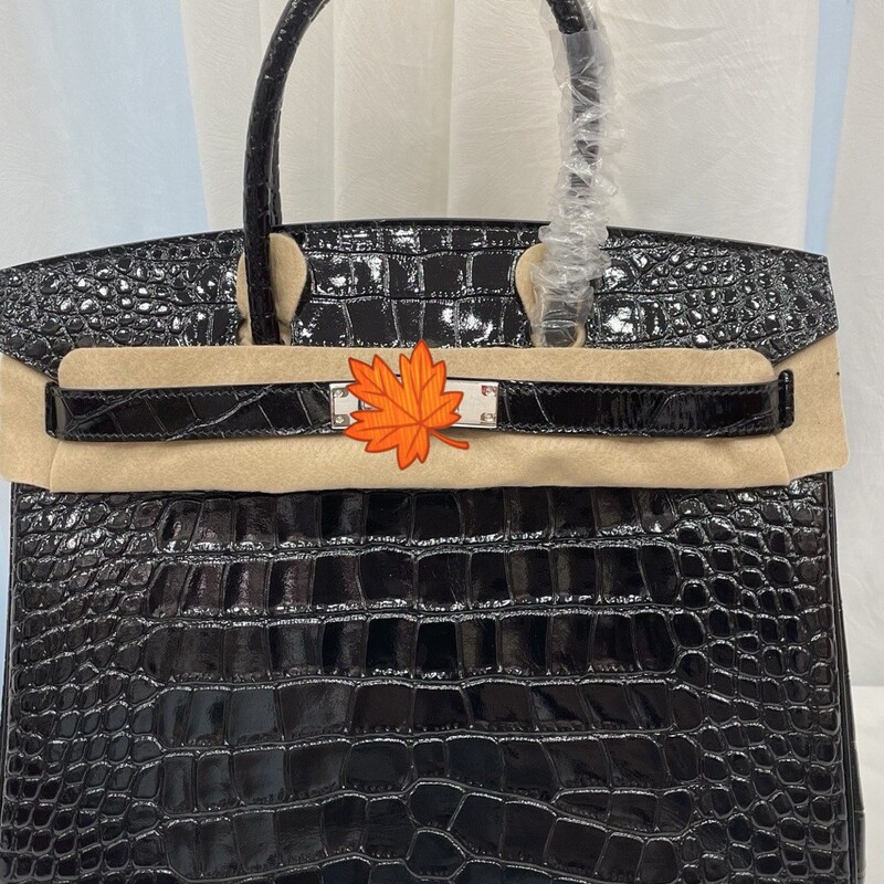 Cross-Border Best-Selling Platinum Nile Crocodile Pattern 25/30cm Handbag with Internal Stitching, Steel Hardware, and Waxed Thread, Suitable for Business Use Cross-Border Best-Selling Platinum Nile Crocodile Pattern 25/30cm Handbag with Internal Stitching, Steel Hardware, and Waxed Thread, Suitable for Business Use