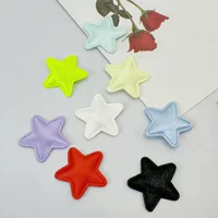 Ультразвуковое тиснение атлас 2.5cm пятиконечная звезда diy ручной работы заколки головные уборы одежда шапки игрушки украшения аксессуары