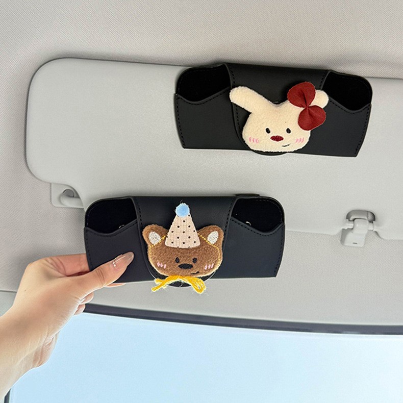 2025 New Car Glasses Case, Car Sun Visor Glasses Clip, Car Sunglasses Holder, Cute for Girls