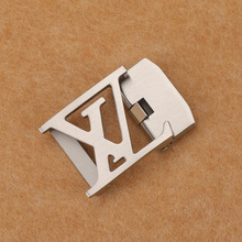 2025新款纯钢扣不锈钢自动扣头 皮带头男士腰带裤带头潮配件3.5cm