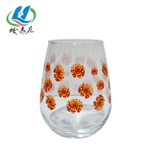 UV打印加工玻璃蛋杯360度无缝数码印刷玻璃Logo UV印刷来图定制