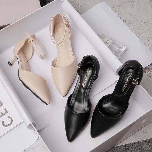 Bestselling pointed-toe one-piece leather shoes with soft soles for women's commuting, summer new mom shoes
