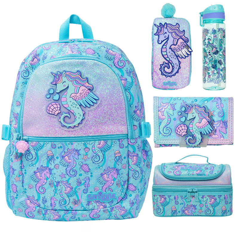 Mochila escolar australiana smiggle, mochila de gran capacidad para niños, mochila de dibujos animados para estudiantes de primaria y secundaria, mochila de ocio al aire libre