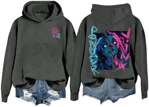 DLDXJQTPL Jinx Was Here Women Hoodie Jinx Arcane Figure