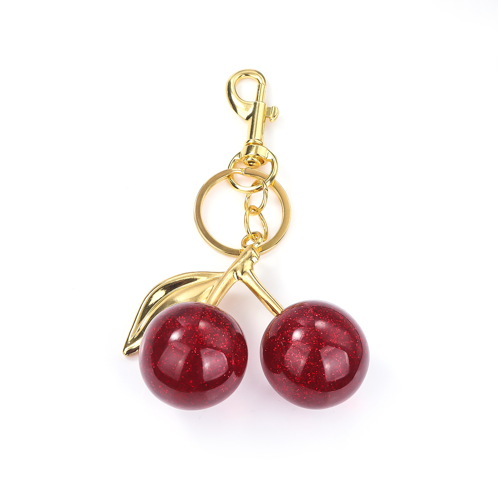 64g Weight Bag Pendant, Keychain Classification 1 Piece Quantity Holiday, Banquet, Travel Occasion Plastic, Resin Material Christmas Festival Cherry Pattern Fruit/Food, Plating Design Elegant, Hip-Hop, Simple Style Style 1 Piece Elegant Hip-Hop Simple Style Cherry Plastic Resin Fruit/Food Plating Christmas Bag Pendant Keychain 21