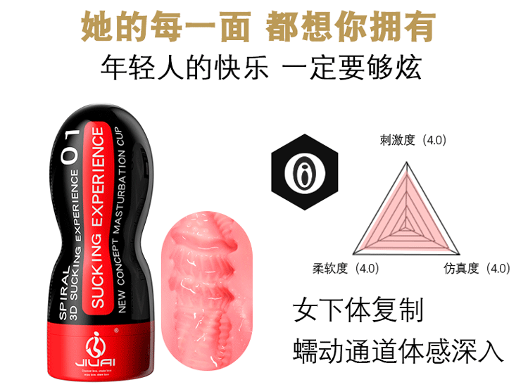 Manual Masturbation Cup for Men, TPE Sleeve, 160x70mm, Discreet Design — detail image 19