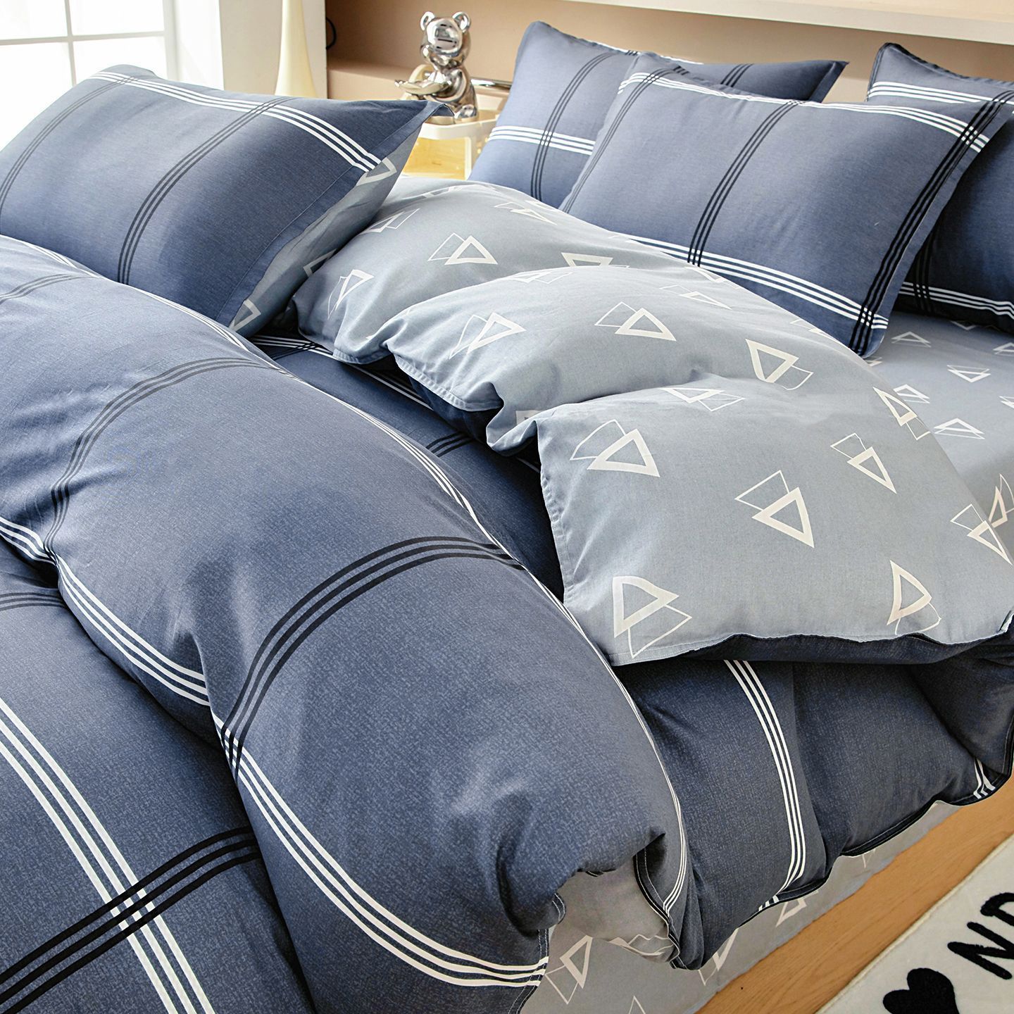 100% algodón cubierta de edredón de algodón individual 150x200x230 dormitorio de estudiantes cubierta de edredón de 1,5 metros para el hogar