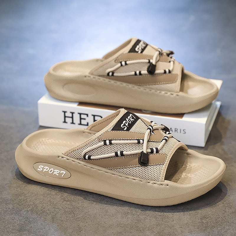 Sandalias transfronterizas para hombre 2025 verano al aire libre antideslizante casual suela suave resistente al desgaste para conducir zapatillas de playa de doble uso al por mayor