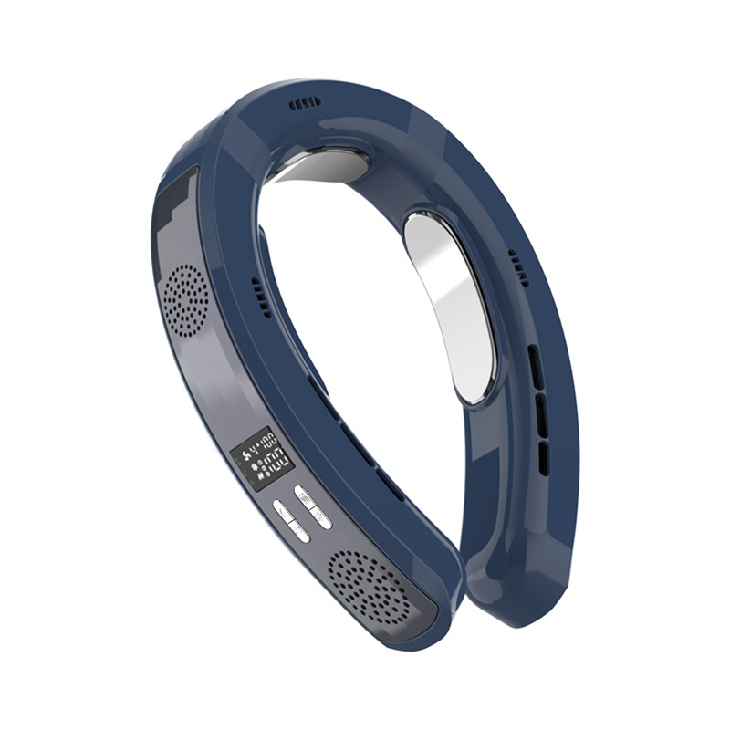 Ventilador de cuello halter de calefacción y refrigeración transfronterizo, carga USB, larga duración de la batería, ventilador pequeño de cuello halter sin hojas, ventilador portátil turbo