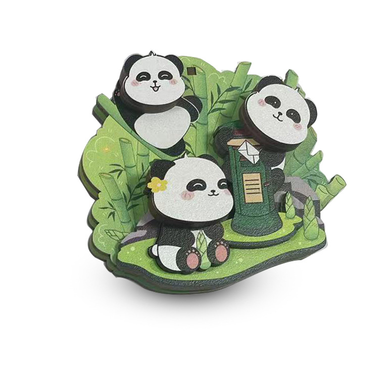 Suministro directo de fábrica de imanes de nevera de madera hueca láser