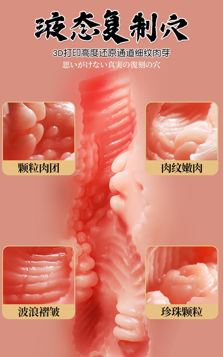 TPE Vaginal and Buttocks Masturbator, Realistic Half-Body Male Sex Toy, Manual Use — detail image 17