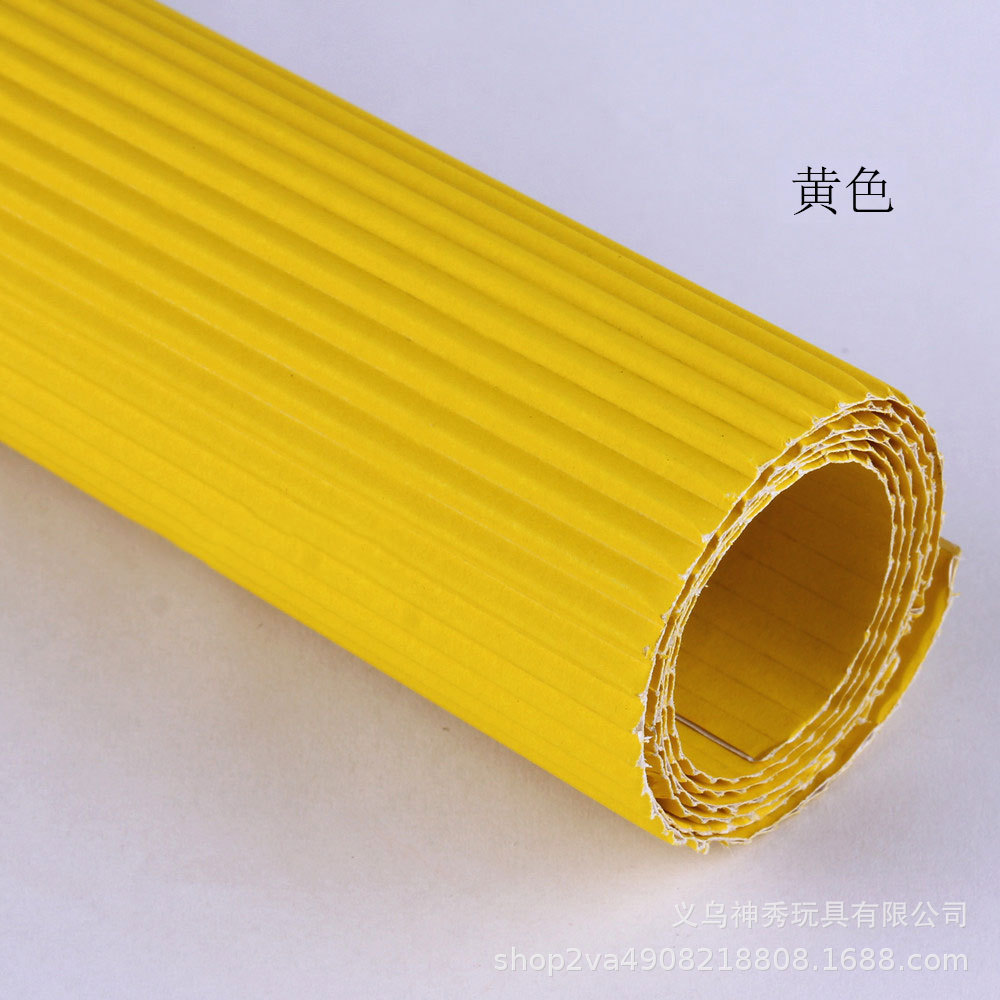 Onda de papel corrugado papel crepe engrosada cartón material hecho a mano DIY color origami