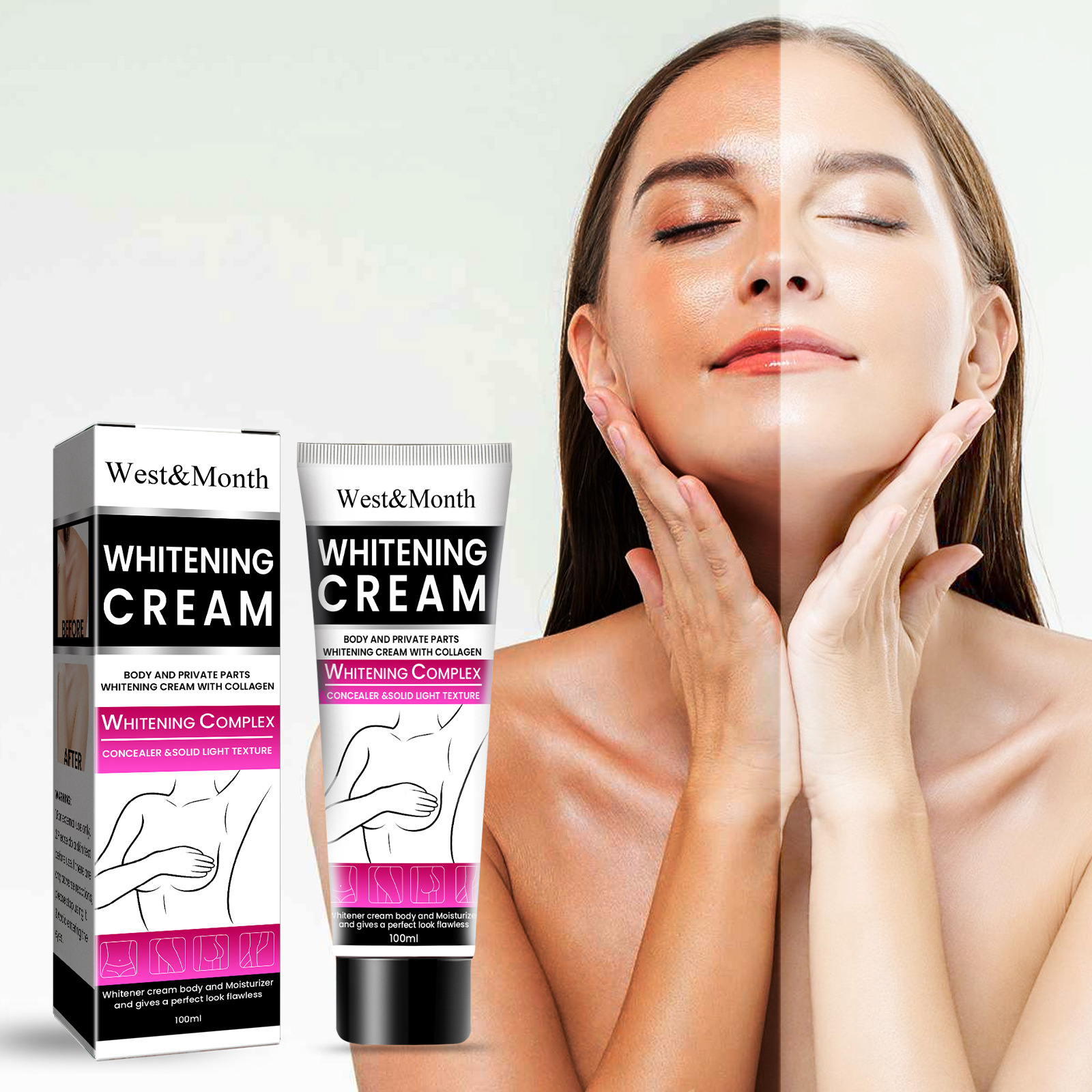 West&Month Armpit Care Cream Is Gentle, Delicate and Moisturizing, Refreshing and Radiant Armpit Skin Care Cream