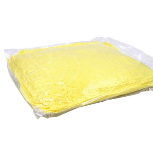 disposable isolation suit PP30g non-woven breathable water-repellent protective suit elastic reverse-wear yellow isolation suit