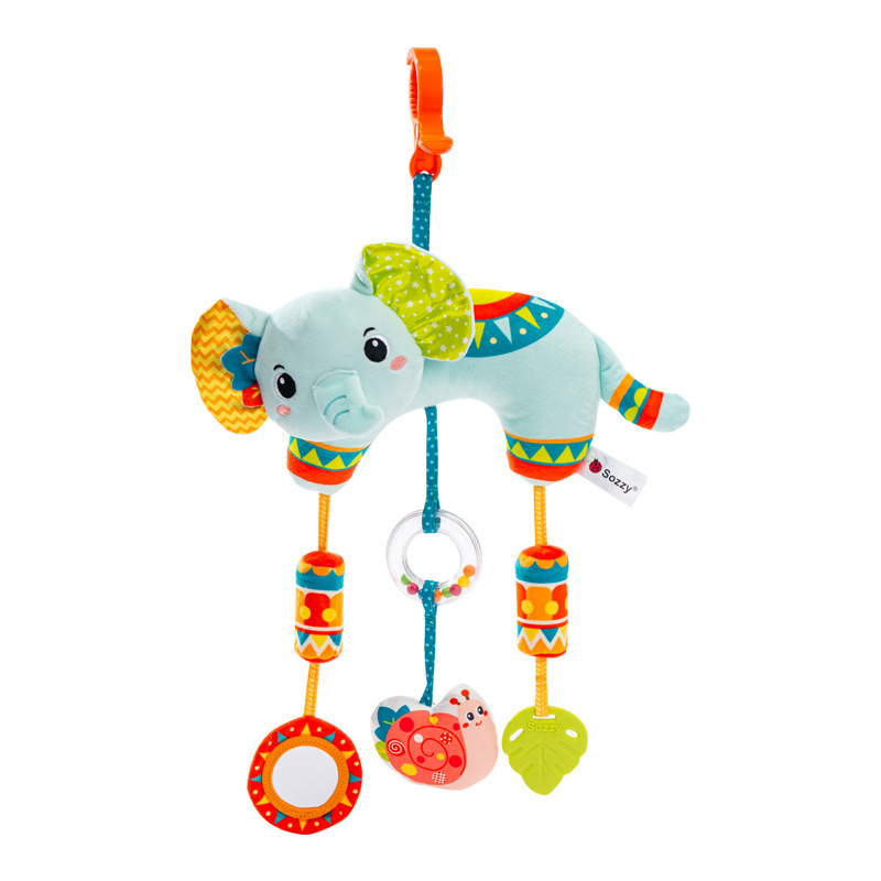Sozzy bebé animal coche cama colgante bebé cochecito colgante sonajero 0-años educación temprana campana de viento campana de cama confort juguete