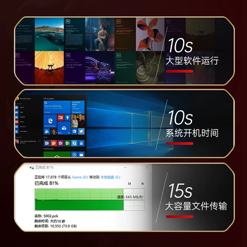 Shanlipai SSD 2,5" SATA3 твердотельный накопитель 1TB для ПК и ноутбука, универсальный диск 512GB