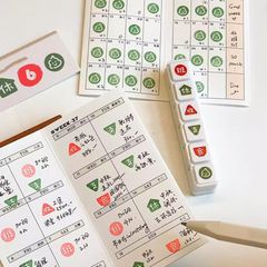 小紅書と同じスタイルの毎日の収支記録 6 パート シール かわいい漫画 イン スタイル装飾ハンドブック DIY 素材