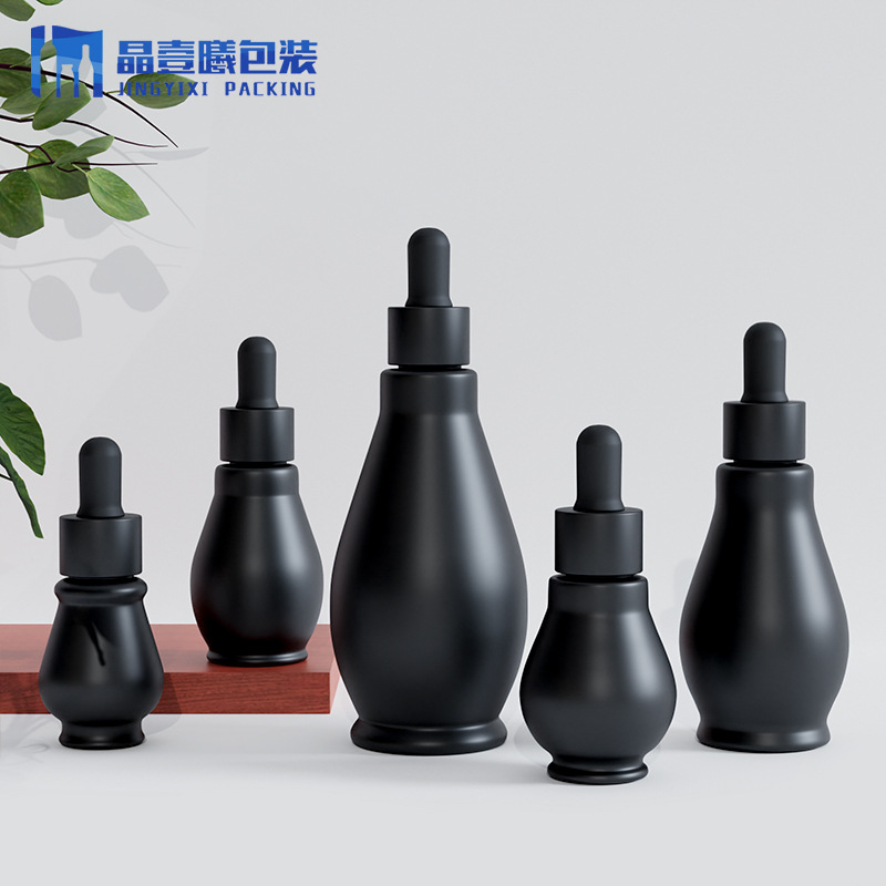 现货10/20/30/50/100ml透明葫芦精油瓶原液滴管瓶药酒瓶活络油瓶