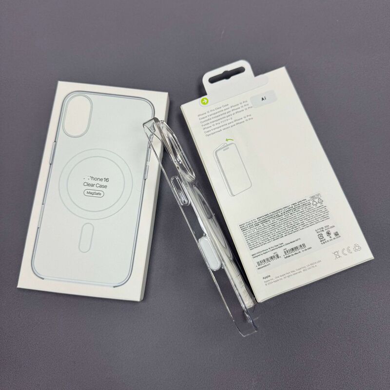 Suitable for Apple 15Promax Transparent Mobile Phone Case Iphone17 with Camera Button 16 Magnetic Pop-Up Animation 13