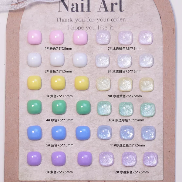 Macaron-Colored Fine Glitter Ice-Clear Sugar Cube Nail Art Accessories Resin Small Parts DIY Earrings Hair Clips Nail Decorations Rhinestones