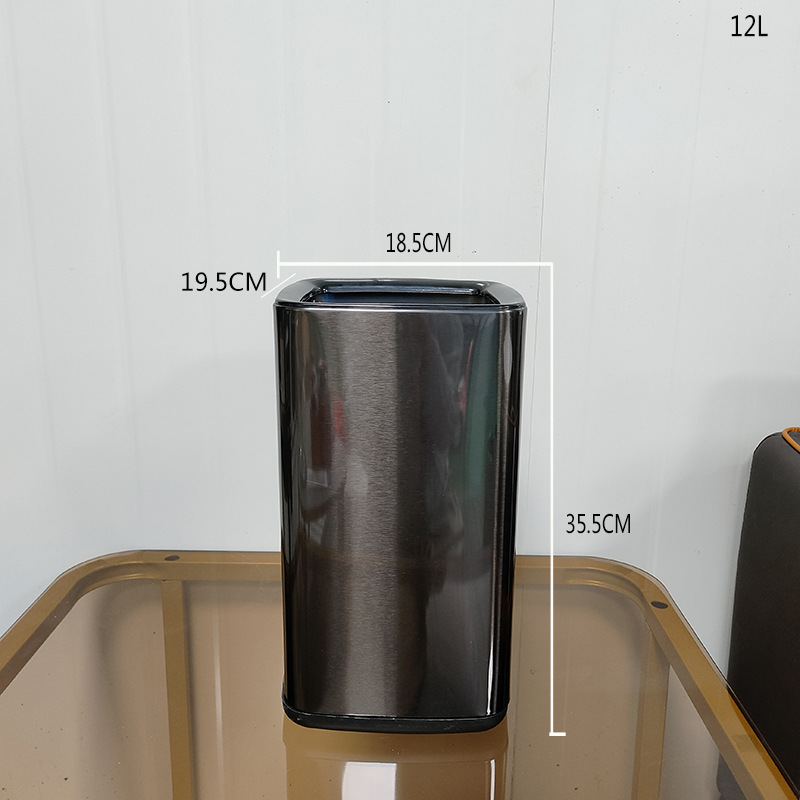 Gran capacidad cubo de basura Hotel sala de billar habitación de invitados hogar cesta de papel rectangular de almacenamiento de baño Cubo de cocina cubo redondo