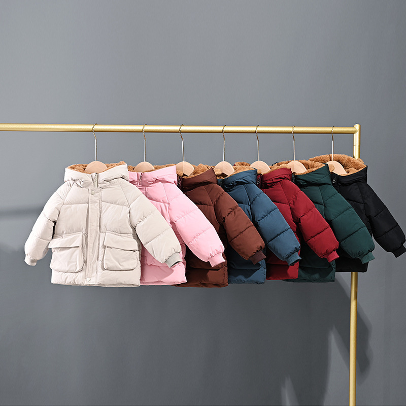 2025 nueva ropa infantil de algodón de plumón para niños chaqueta de algodón para niños niñas bebé más grueso chaqueta de algodón para niños