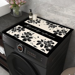 スポットアメリカン花柄ドラム式洗濯機カバーパッドカウンタートップ保護パッド防塵カバー布ベッドサイドテーブル珪藻泥パッド