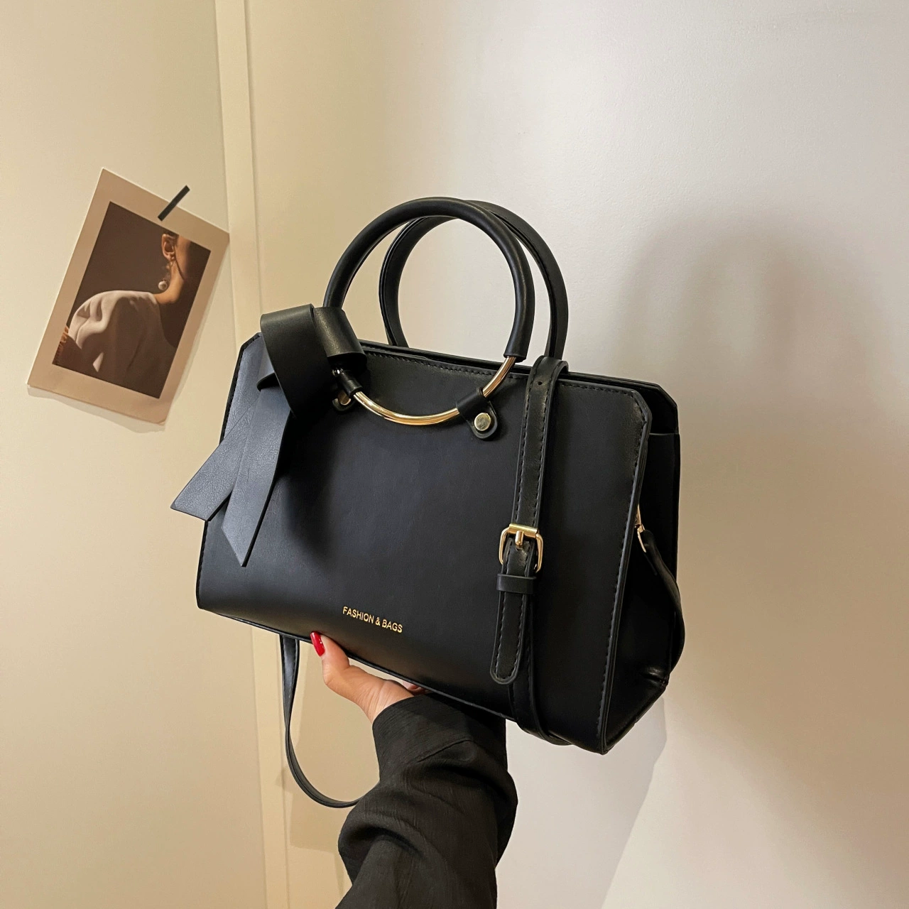 Retro one-shoulder bag for bride, high-quality style