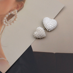 金屬愛心珍珠扣水鑽紐扣開衫毛衣皮草外套扣子百搭心形扣