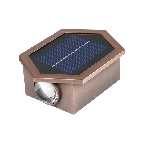 Solar Wall Light Waterproof Courtyard Villa Exterior Night Special Purpose Fence Up and Down Projector Gate Outdoor Wall Washing Light