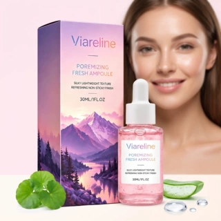 VIARELINE毛孔细致清新精华液 日常护肤清爽光滑柔嫩肌肤水润保湿