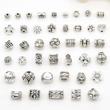古银色合金中国结莲花南瓜珠六字真言隔珠diy手链串配珠饰品配件