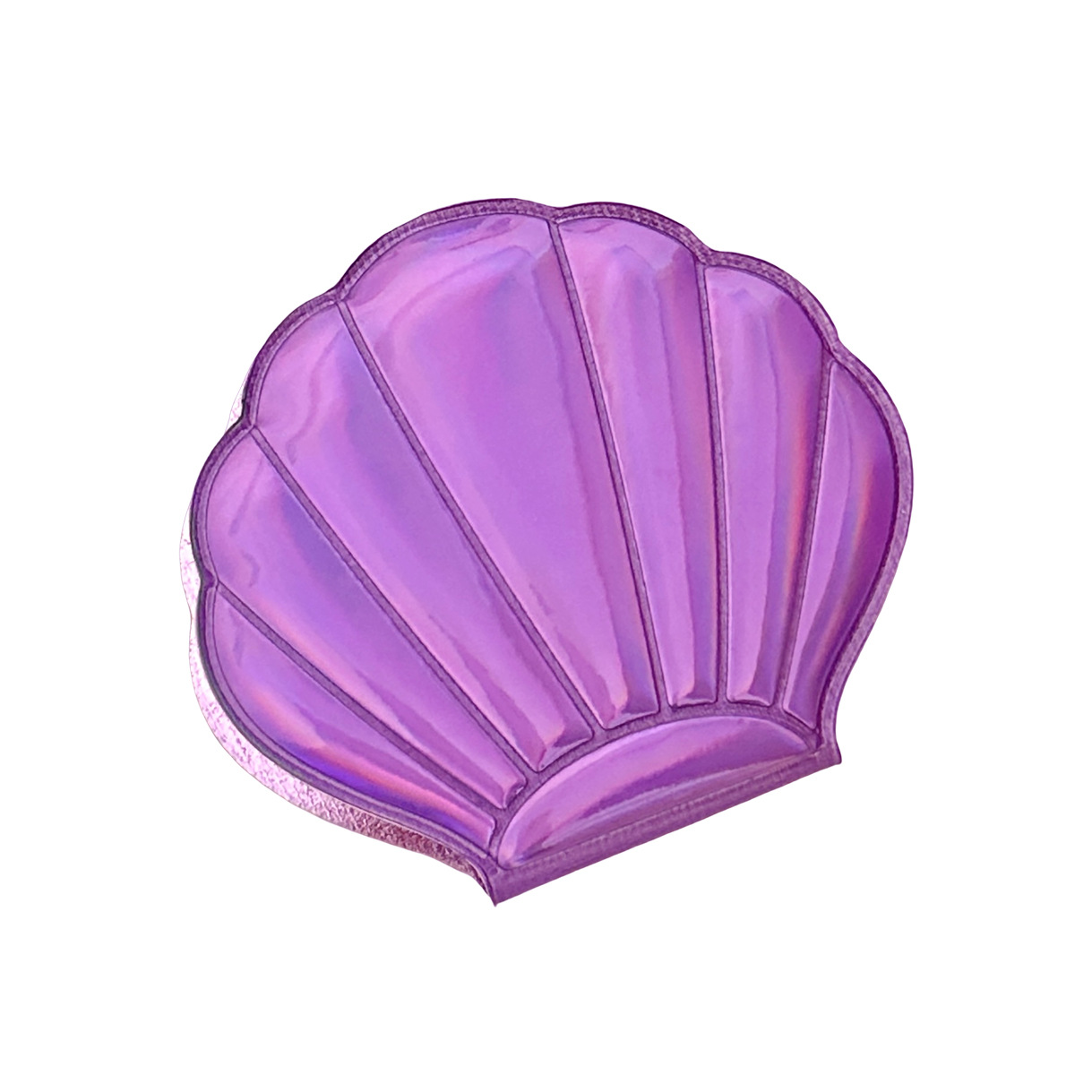 Fantasía Láser Color chica corazón Bling Shell espejo de hadas portátil de doble cara maquillaje accesorios de maquillaje