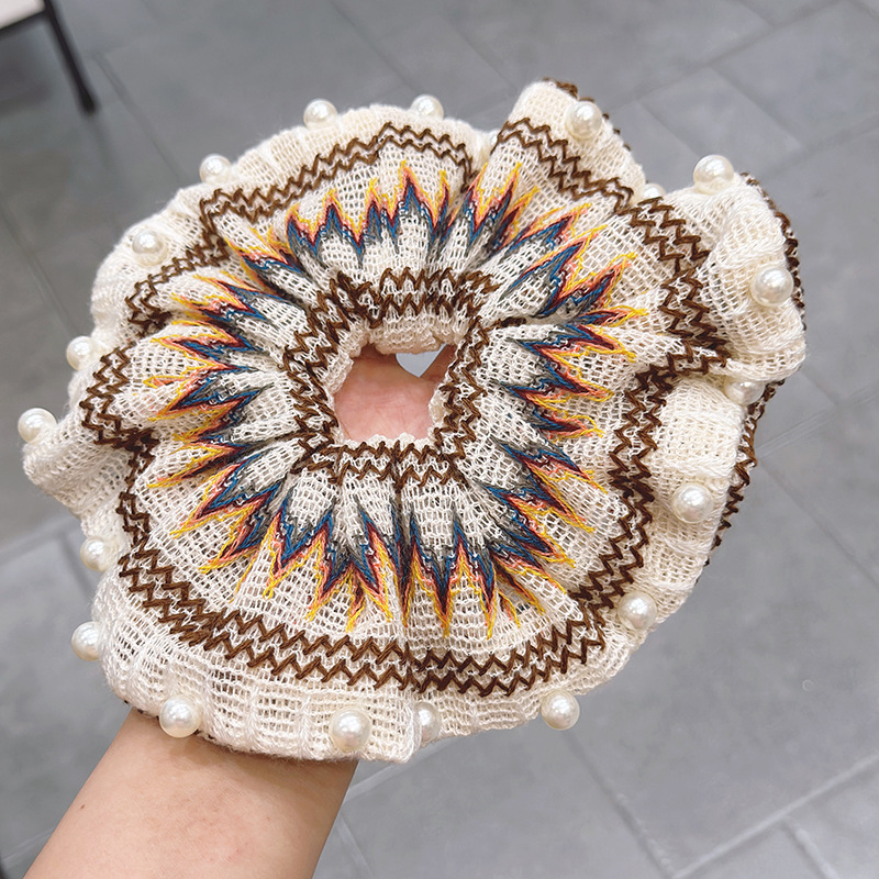 539 вязаная резинка для волос цвет