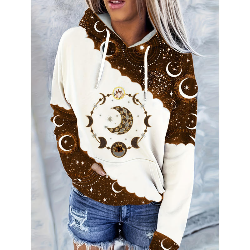In-Stock Source Bohemian Aztec Western Ethnic Style Women's Hoodie Sweatshirt