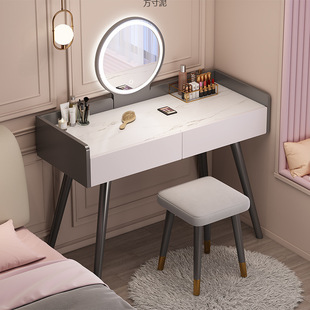 Dressing Table Modern Minimalist Bedroom Light Luxury Internet Celebrity Ins Style Makeup Table Home Minimalist Integrated Small Makeup Table