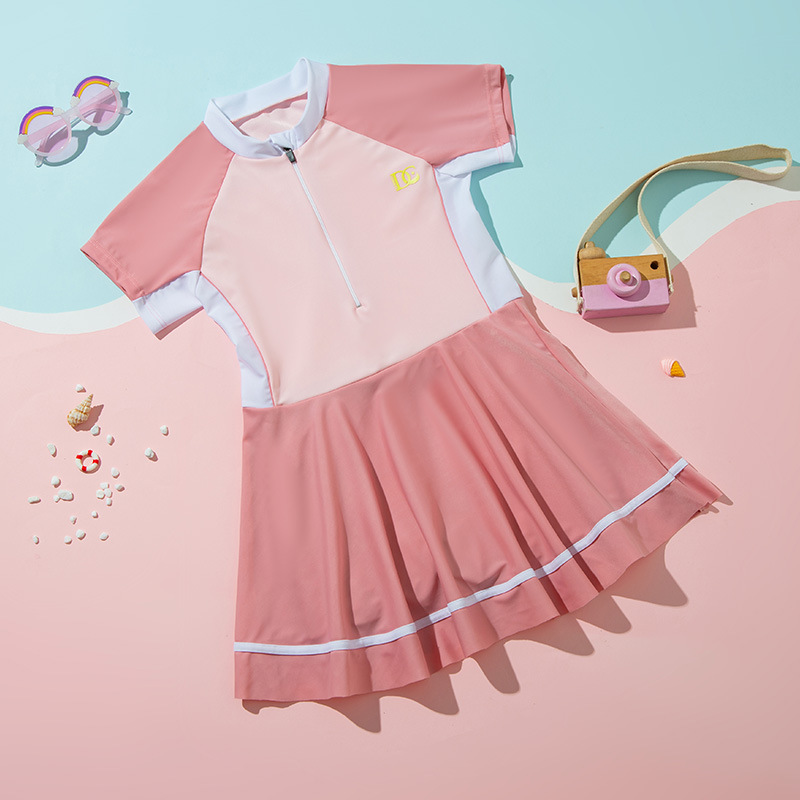 2025 nuevos trajes de baño para niños niñas juegos deportivos de vestido de baño de secado rápido para niños mayores trajes de baño de protección solar