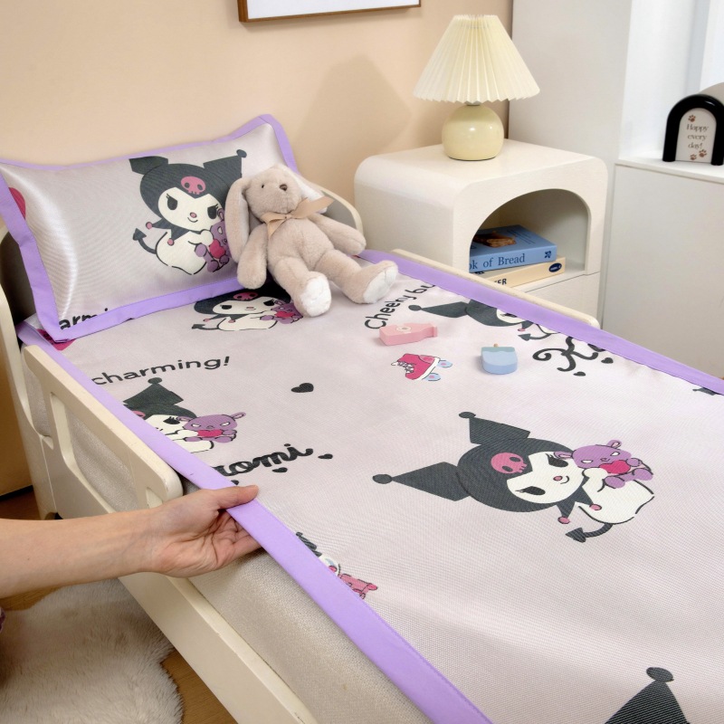 Sanrio Ice Silk Mat Class a Children's Mat Cartoon Air Conditioning Mat Summer Kindergarten Baby Nap Soft Mat Wholesale