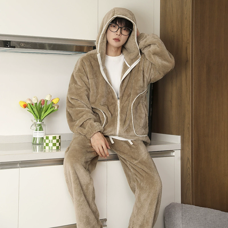 2024 новая пижама для мужчин осенью и зимой