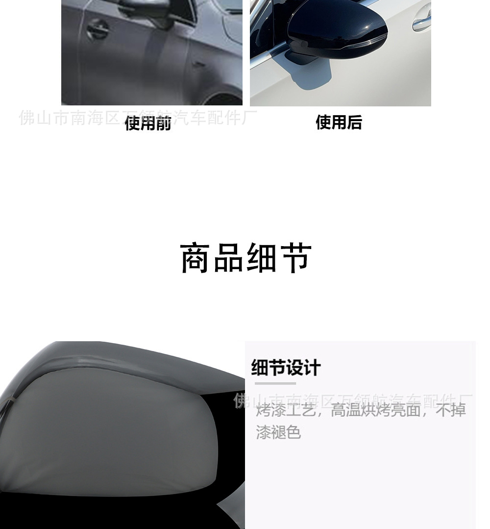 Suitable for Mercedes-Benz A-Class A200L W177 W118 19-20 Rearview Mirror Housing Reversing Mirror Housing Reflector Housing