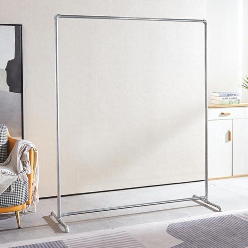 Clothing store display rack with wheels, water pipe hanger for women, movable clothing rod, ironwork retro arched gate rack