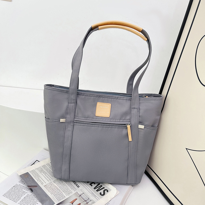 Bolso de mano simple de un solo hombro de gran capacidad en vivo Bolso diagonal de moda casual para mujer 2024