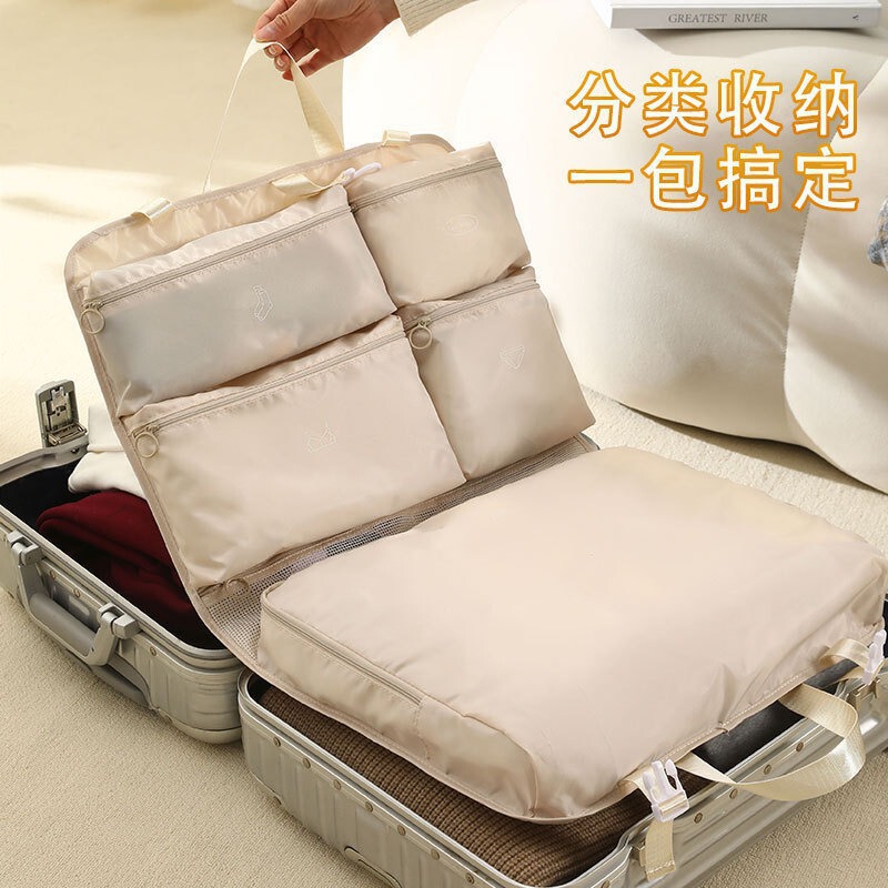 旅行用収納吊り下げバッグ 衣類整理収納バッグ 出張用大容量整理バッグ 下着携帯旅行用|undefined