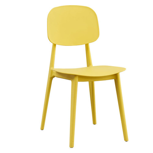 Plastic dining chair for home, plastic adult chair, simple office chair, study back chair, cafe lazy person leisure chair