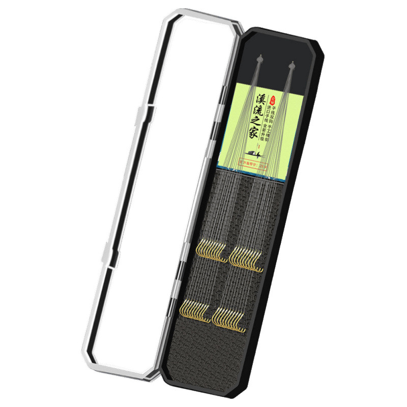 Pingda Jin Haixi anti-enredamiento línea de manga de oro doble gancho conjunto para enviar caja de línea salvaje gancho de carpa fábrica de comercio exterior