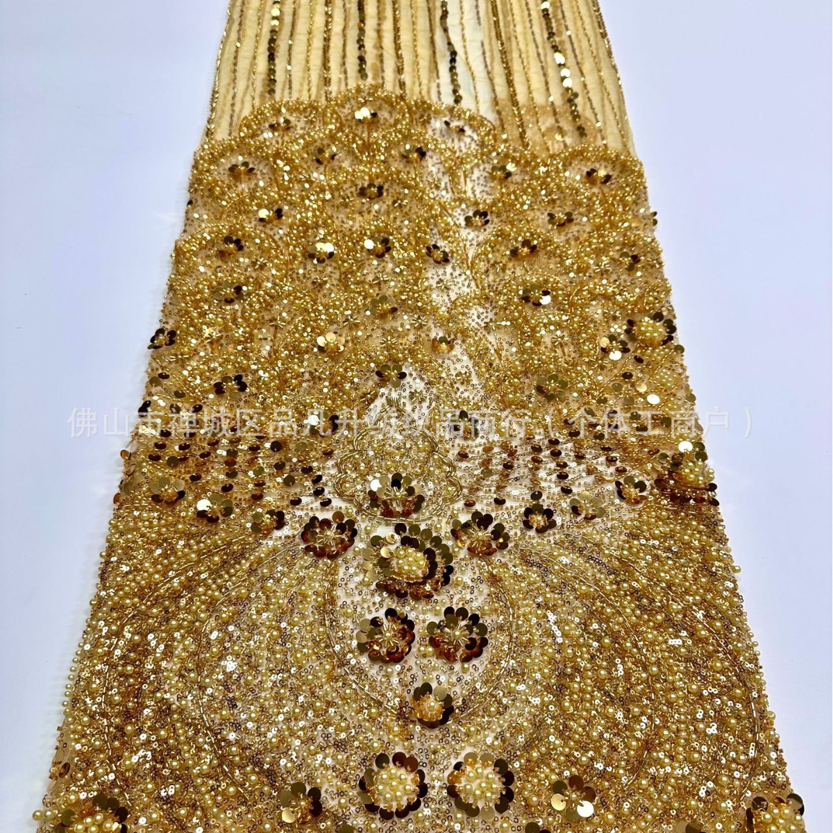 Fabricantes de bolsas transfronterizas tela de sequilla vestido de boda anfitrión de cena rendimiento bar mitzvah vestido de tela