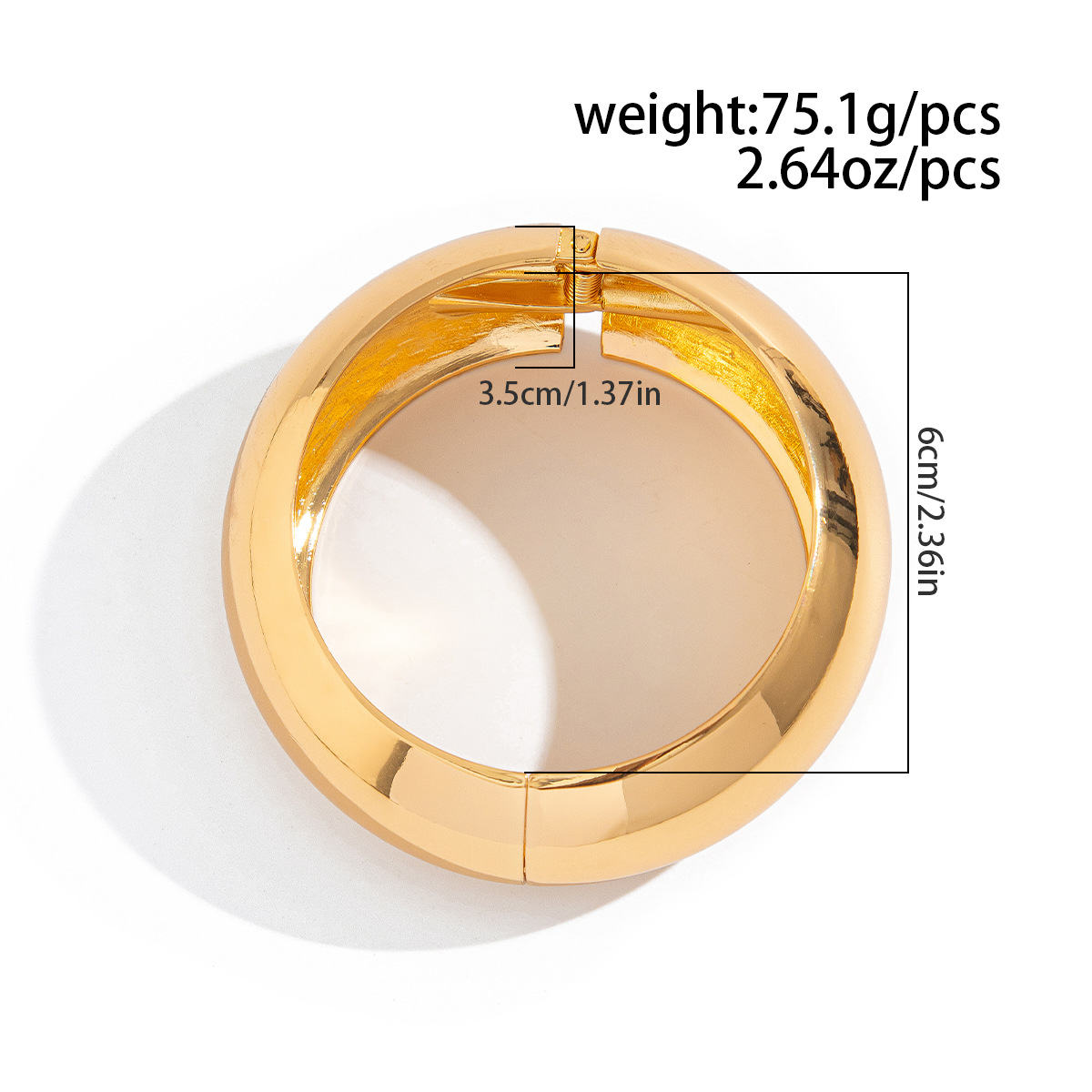 55g Weight Bangle Classification Alloy Chain Material 1 Piece Quantity Holiday, Travel Occasion Alloy Material Geometric Pattern Women's Gender Plating Design Elegant, Lady, Simple Style Style Elegant Lady Simple Style Geometric Alloy Bangles Wholesale 8