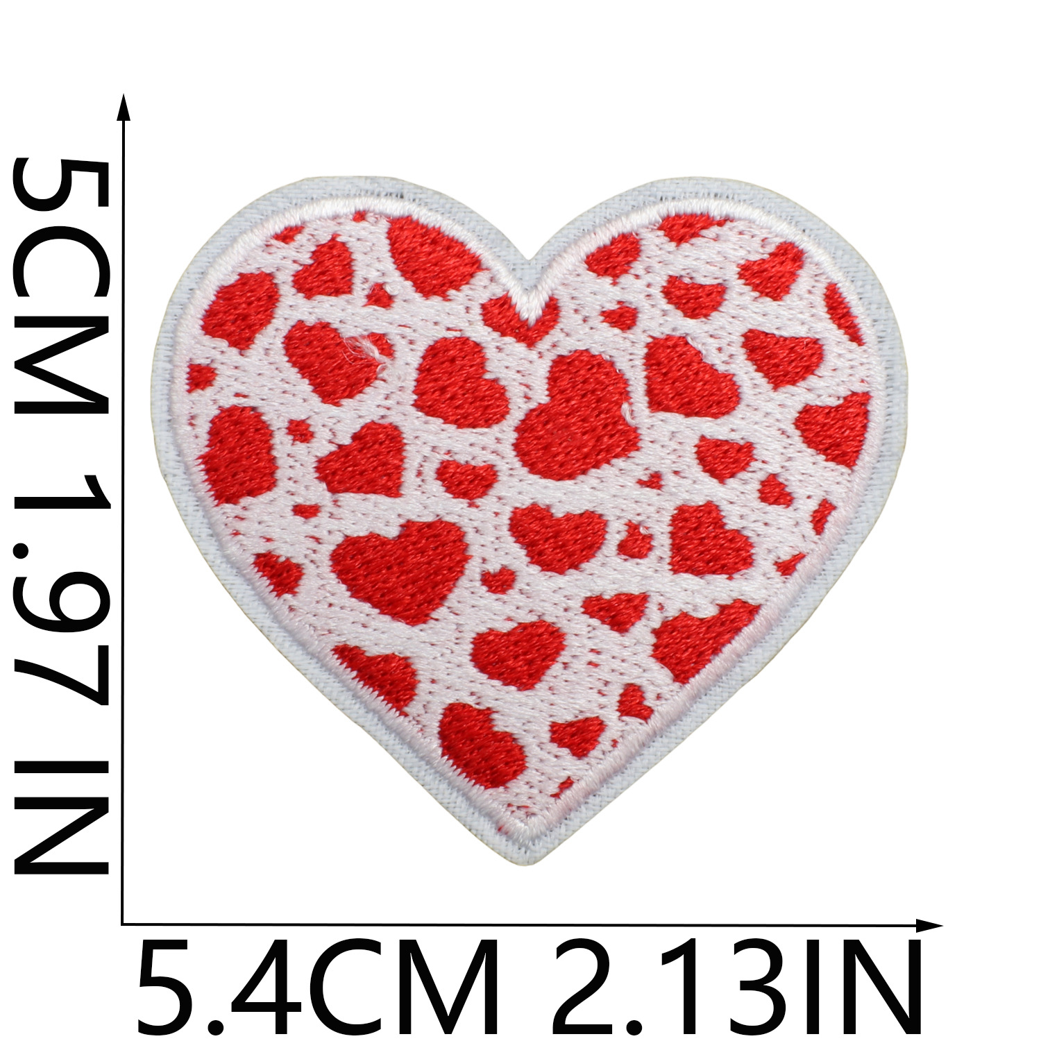 3g Weight Clothing Sticker Patches Classification 1 Piece Quantity Dacron thread Material Valentine'S Day Festival Heart Shape Pattern Casual, Elegant, Simple Style Style Embroidery Craft 1 Piece Casual Elegant Simple Style Heart Shape Dacron Thread Clothing Sticker Patches 4